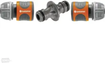 Set lidhësesh zorre GARDENA 18283-20, plastik, 13 mm 15 mm, portokalli gri