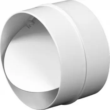 Grilë ventilimi PVC, 125mm, me valvul kundër kthimit, e bardhë