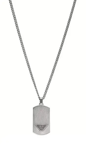 Byzylyk për meshkuj Emporio Armani Eagle Logo EGS3125040, i argjendtë