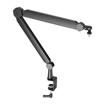 Krah mikrofoni Fifine BM66, boom arm tavoline, 37", i zi