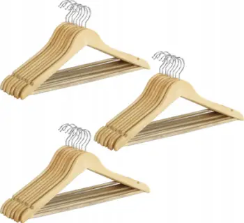 Varëse rrobash Symple Stuff Dan, dru natyral, set 24 copë, ngjyrë natyrale