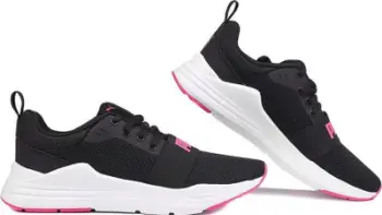 Atlete fëmijësh Puma Wired Run Jr 374214 20, SoftFoam+, për vrapim, të zeza me rozë