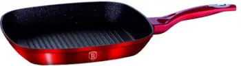 Tigan për grill Berlinger Haus, 28cm, e kuqe/e zezë