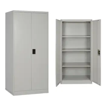 Dollap metalik HomeMarkt Hronda, 70x40x170cm, dyer me çelës, gri e çelët