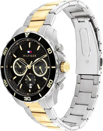 Orë dore për meshkuj Tommy Hilfiger Joran 1792095, e argjendtë/artë