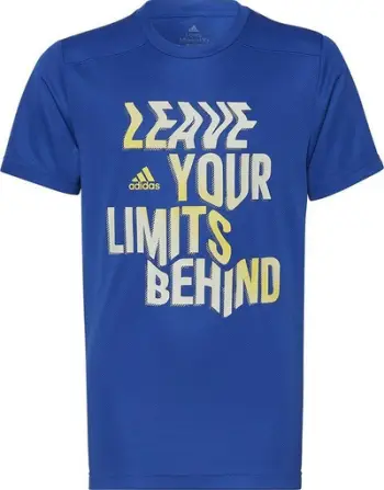 Bluzë sportive adidas Hiit Slog Tee Jr HG2051, pambuk, për fëmijë, blu