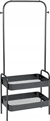 Rralle rrobash WENKO Kali Black, me 2 rafte, metal, i zi