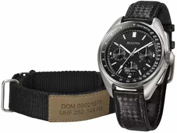 Prë dore për meshkuj Bulova Special Edition Lunar Pilot , e zezë