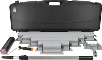 Set shpatullash plastike AWTOOLS Tytan, me telekop rregullues, me valixhe transporti, i zi