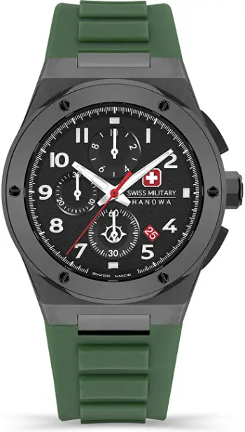 Orë për meshkuj Swiss Military Hanover Sonoran Chrono SMWGO2102040, e gjelbër
