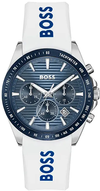 Orë dore për meshkuj Hugo Boss Strike 1514238, e bardhë