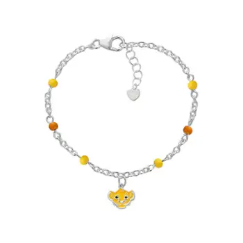 Byzylyk për vajza Disney Matching Lion King Mini BS00105SL-47.CS, i argjendtë/ i verdhë