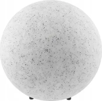Llambë kopshti sferike Marmo 25cm, E27, IP65, e bardhë mermeri