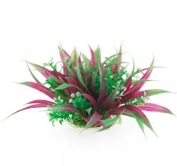Bimë artificiale për akuarium Aqua Natura Tillandsia, plastike, 10 cm, jeshile vjollcë