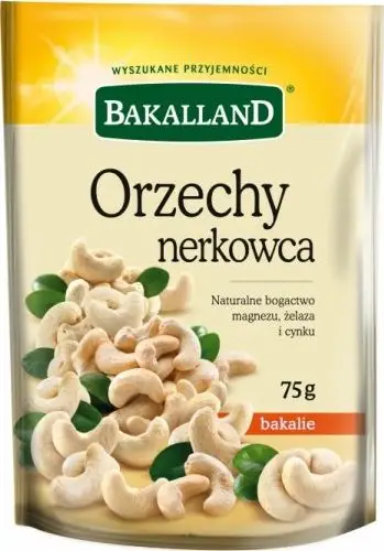 Arra indiane Bakalland Orzechy Nerkowca, 75g, snack