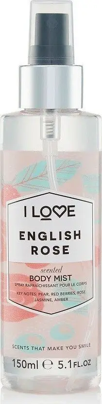 Spraj trupi I Love Cosmetics English Rose, 150ml, për femra, transparent