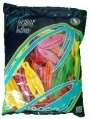 Balona lateksi Gemar Punch Ball, 45cm, set 50 copë, ngjyra pastel të përziera