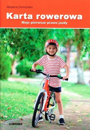 Libër për fëmijë Liwona Karta rowerowa, udhëzues për kartën e biçikletës, edukim për sigurinë në trafik, shumëngjyrësh