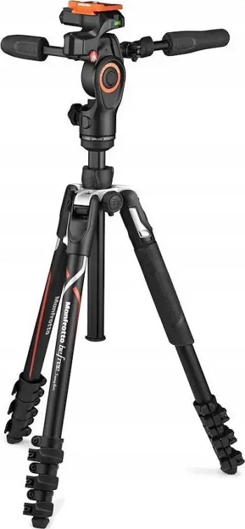 Tripod Manfrotto Befree 3 Way Live MKBFRLA-3W, kokë fluide 3 drejtimeshe, për kamera Sony, i zi