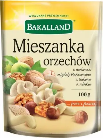 Përzierje arrash Bakalland Nut Mix, 100g, snack i thatë