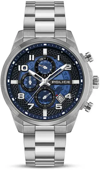 Orë për meshkuj Police Seoul PEWGK0053901, e argjendtë