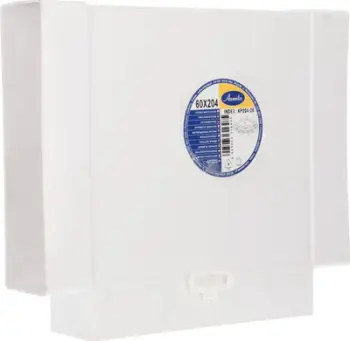 Pjesë ventilimi Awenta Tee horizontal, 60x204mm, PVC, e bardhë