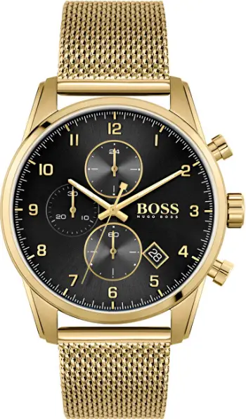 Orë për meshkuj Hugo Boss Skymaster 1513838, e artë