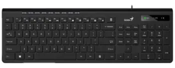 Tastierë Genius SlimStar 230II, me kabllo USB, 106 taste, e zezë