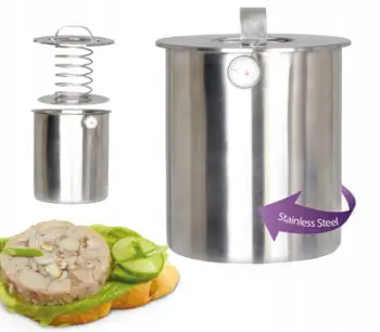 Enë për proshutë Kamille KM6513, 2.5L, çelik inox, argjendtë