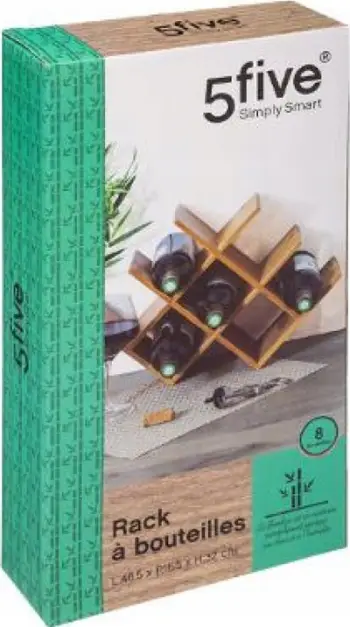 Shportë dekorative Emako, bambu, ngjyrë kafe