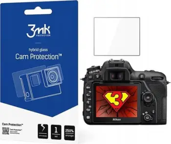 Mbrojtës ekrani 3mk Cam Protection për Nikon D7500, xham hibrid 0.2mm, transparent