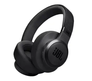 Kufje mbi vesh JBL Live 770NC, Bluetooth, anulim zhurme Hybrid, të zeza