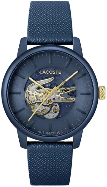 Orë dore për meshkuj Lacoste 12.12 Automatic 2011385, e kaltër