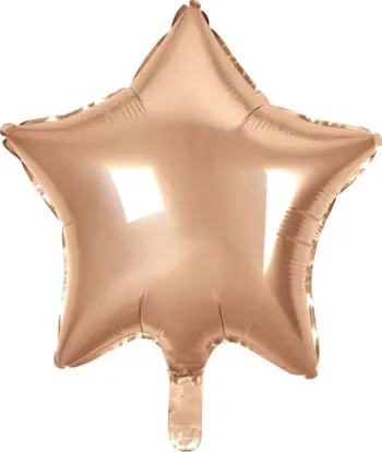 Balonë folie Godan Star, 48 cm, rozë gold