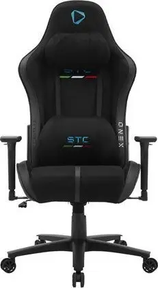 Karrige gaming ONEX STC Alcantara, dizajn ergonomik, material AirSuede, e zezë