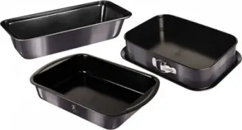 Set tepsish për pjekje Berlinger Haus BH-7634, 3 copë, shtresë jo ngjitëse, grafit