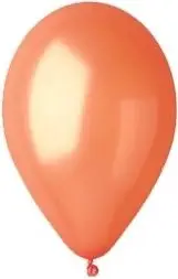 Balona dekorative Godan Metallic Orange, 25cm, 100 copë, portokalli metalike