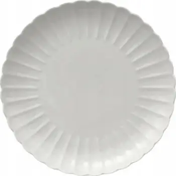 Pjatë e sheshtë Secret de Gourmet Romy, porcelan, 27 cm, e bardhë