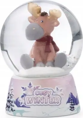 Top bore dekorativ NICI Cosy Winter Elk Thure, 6.5cm, shumëngjyrësh