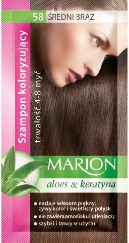 Shampon ngjyrues për flokë Marion, nr. 58, 40 ml, i kaftë