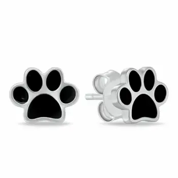 Vathë për femra Brilio Silver Paws EA110WBC, të argjendtë/ të zi