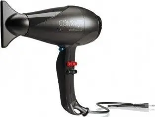 Tharëse flokësh GAMA Pluma Compact, motor AC profesional, me jone, e zezë