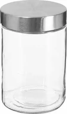 Kavanoz qelqi No Name, 1.2L, kapak inox, transparent