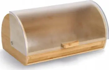 Kuti buke Zeller Present, bambu, kapak transparent, funksion palosës