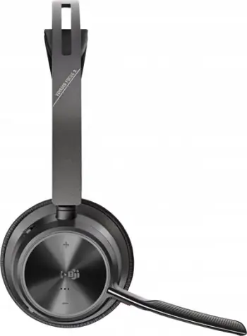 Kufje Bluetooth HP Poly Voyager Focus 2-M, Microsoft Teams, me bazë karikimi, të zeza