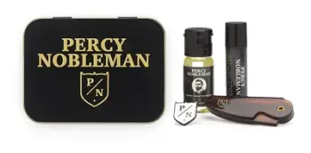 Set udhëtimi për kujdesin e mjekrës Percy Nobleman