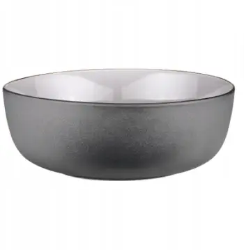 Kupë porcelani Verlo Time, 16.5 cm, gri e zezë