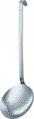 Lugë skimeri Roesle, 12 cm, çelik inoks, me grep