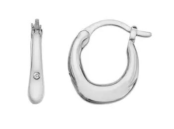 Vathë për femra Hot Diamonds Huggies DE693, të argjendtë