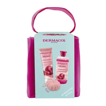 Set kujdesi për dush Dermacol Pomegranate Bath Care, shkumë banjoje 500 ml + xhel dushi 250 ml